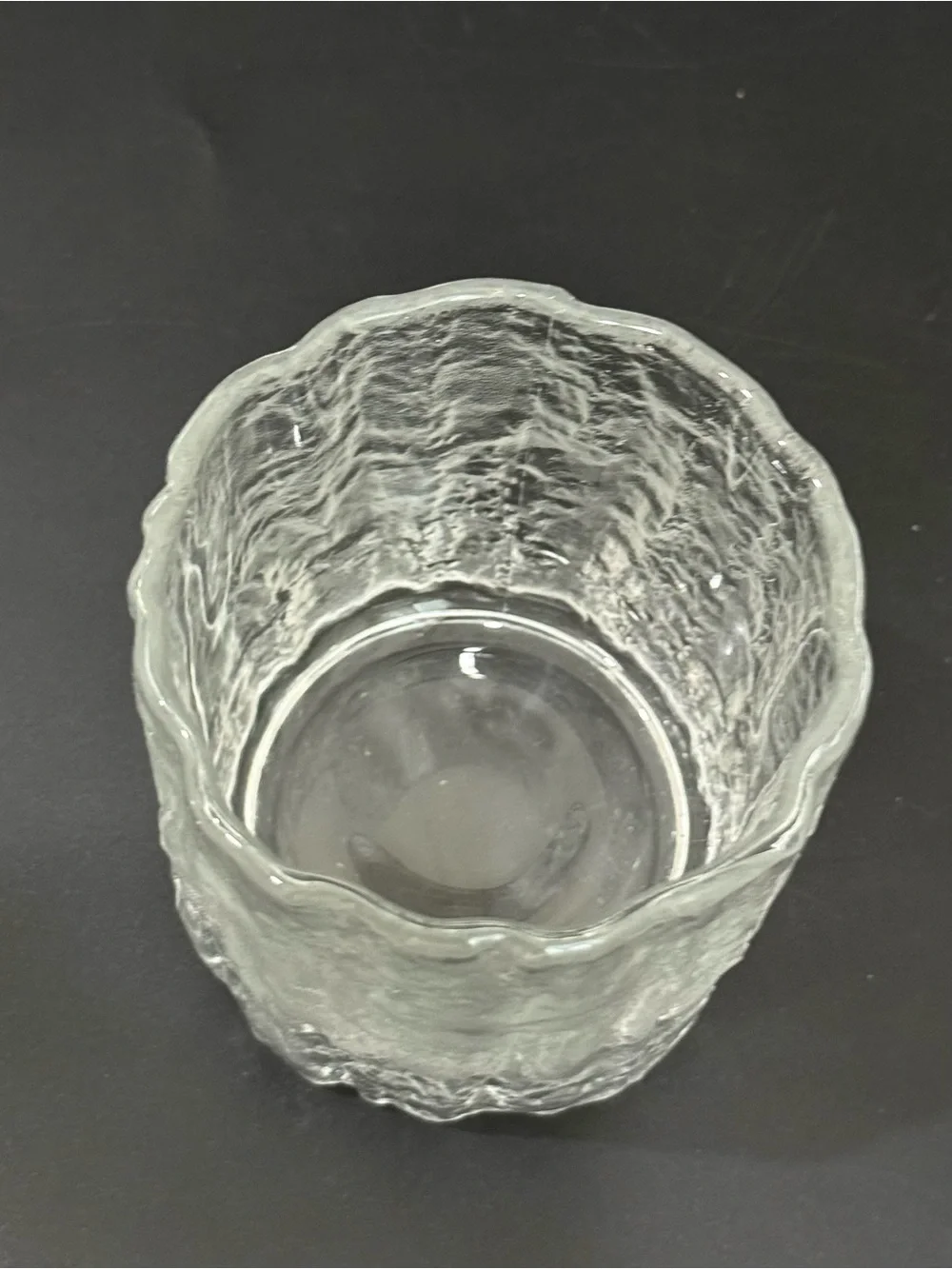4pc MIKASA Frostfire Frosted Textured Rocks Old Fashioned Lowball Tumbler Glass